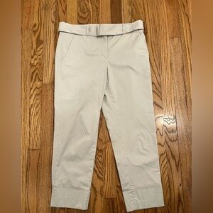 PESERICO Women’s Handmade Tailored Pants Italian Fabric Size 30US/46UK Off white
